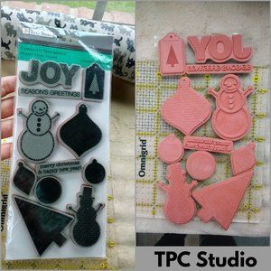 TPC Studio 11 Piece Snowman Stamp Set
